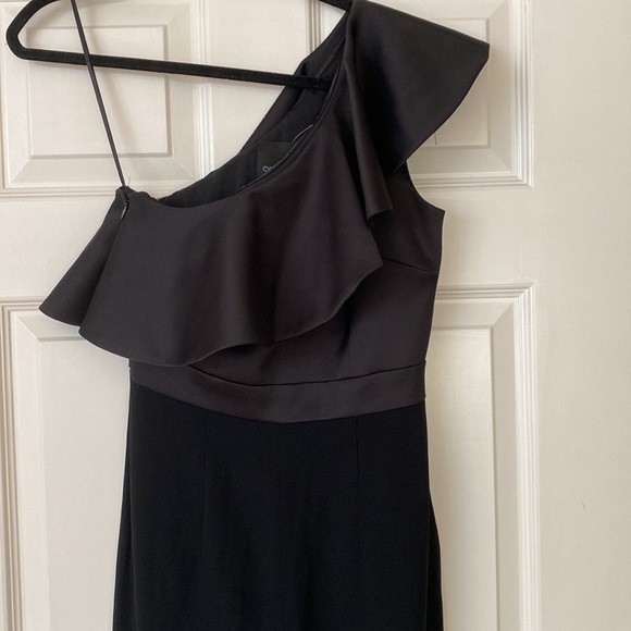 Cynthia Rowley Black Lancey One Shoulder Ruffle Jumpsuit - Picture 7 of 10